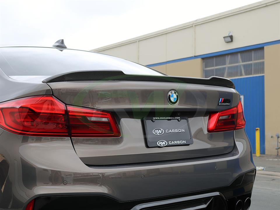 RW-Carbon-Fiber-CS-Style-Trunk-Spoiler-BMW-G30-F90-M5-2